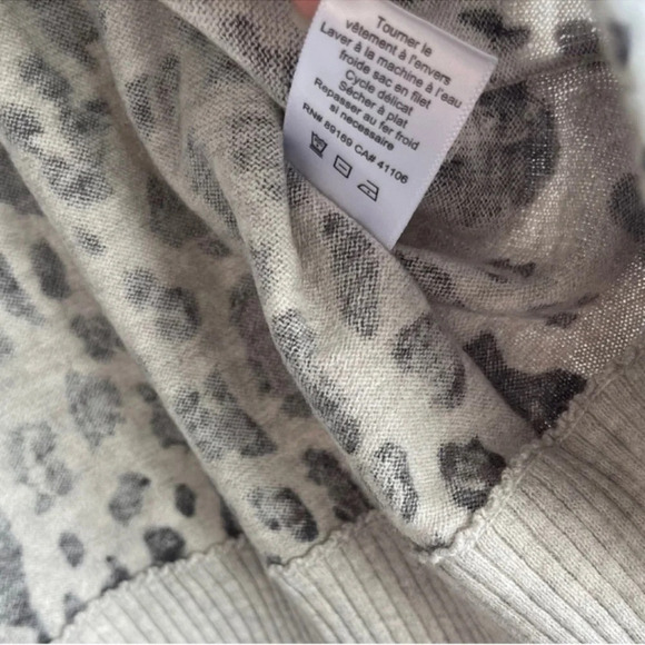 ATM ANTHONY THOMAS MELILLO Women's Animal-print Cashmere Blend Size M - Picture 15 of 15